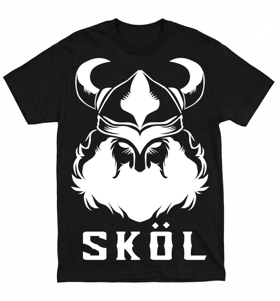 Viking Valhalla Nordic Skål Skol T-Shirt 180 GSM | Classic Fit 100% Cotton