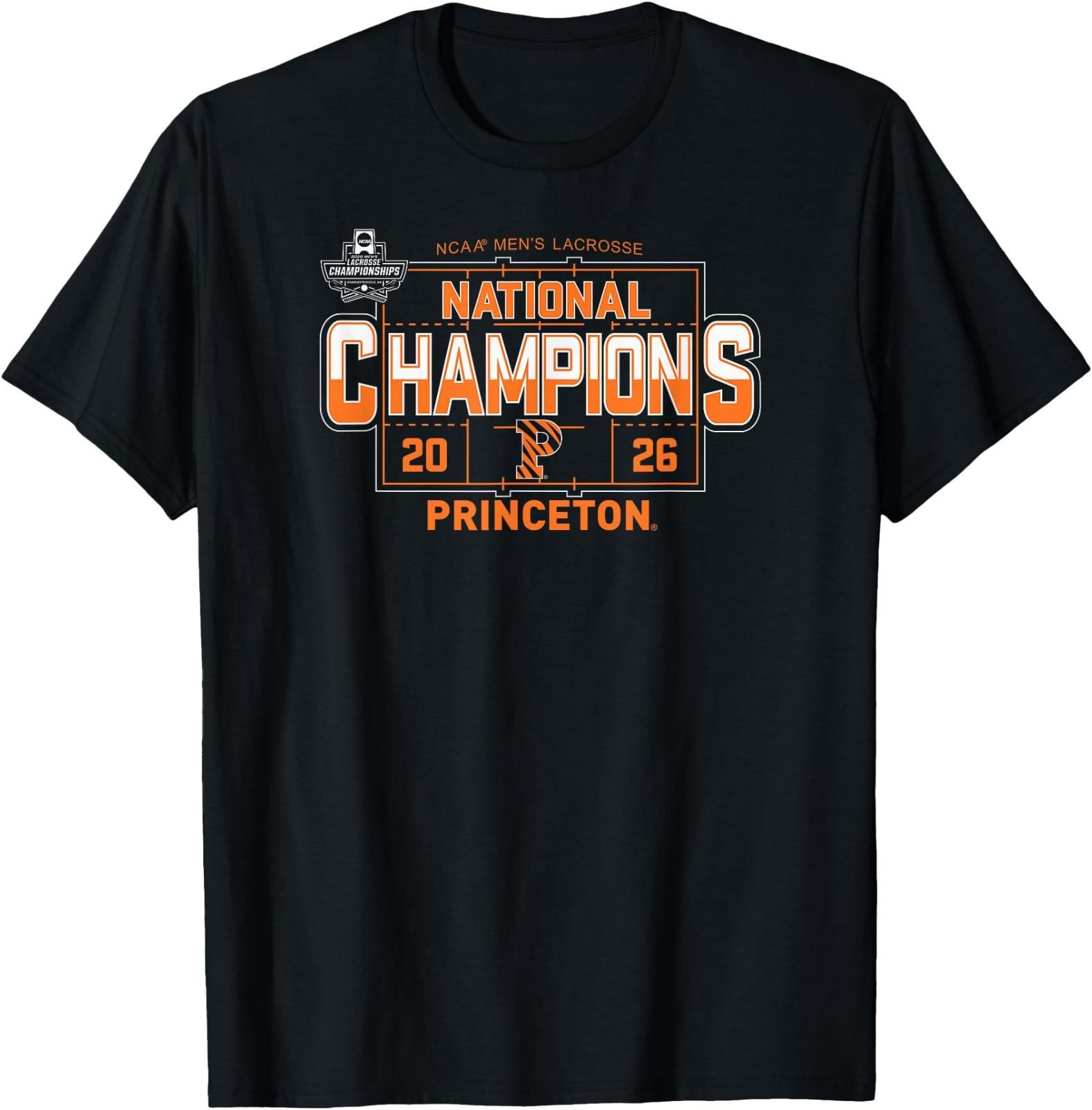 Princeton Tigers National Champs 2026 Men s Lacrosse T-Shirt XL