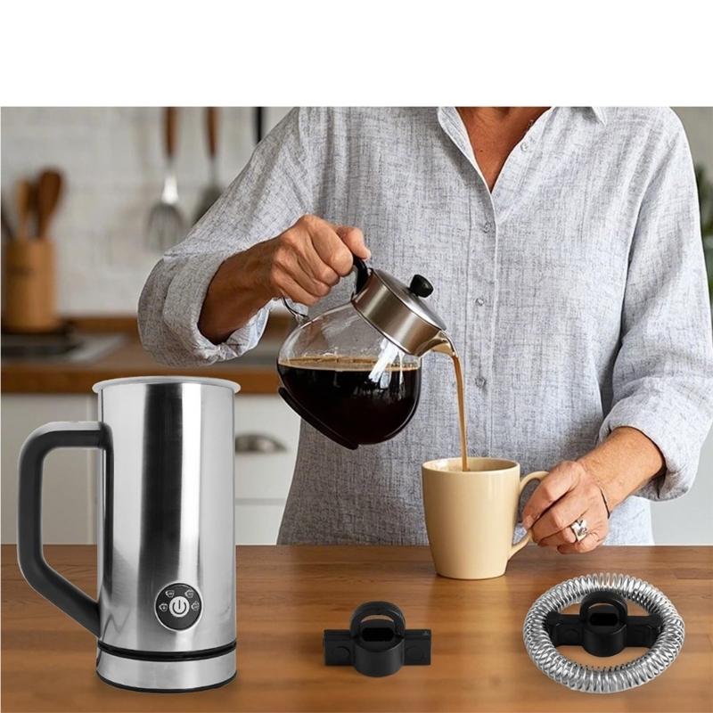 Set di Sostituzione Frusta Montalatte in Plastica e Metallo Componente Riscaldante per Montalatte Adatto per Modelli di Macchine da Caffè