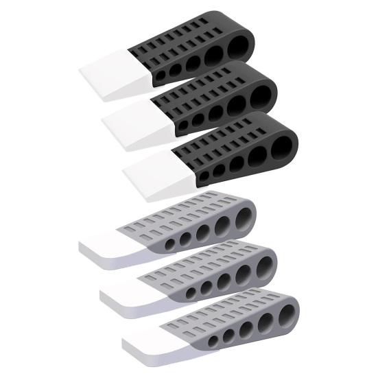 3 Buc. Silicon Pană Blocator Ușă Protector de Perete Antiderapant Rezistent la Vânt Fără Găurire Anti-coliziune Covor Faianță Beton Parchet de Lemn Blocator Ușă