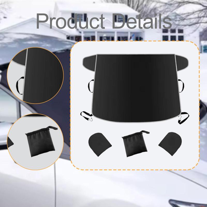 Generic Car Windshield Cover Windshield Protector Water Resistent Reble Four Seasons Practical Multipurpose Protection