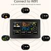 Digital Wall Alarm Clock Household WiFi APP Weather Station Color LCD Thermometer Hygrometer Barometric Pressure Wind Weather