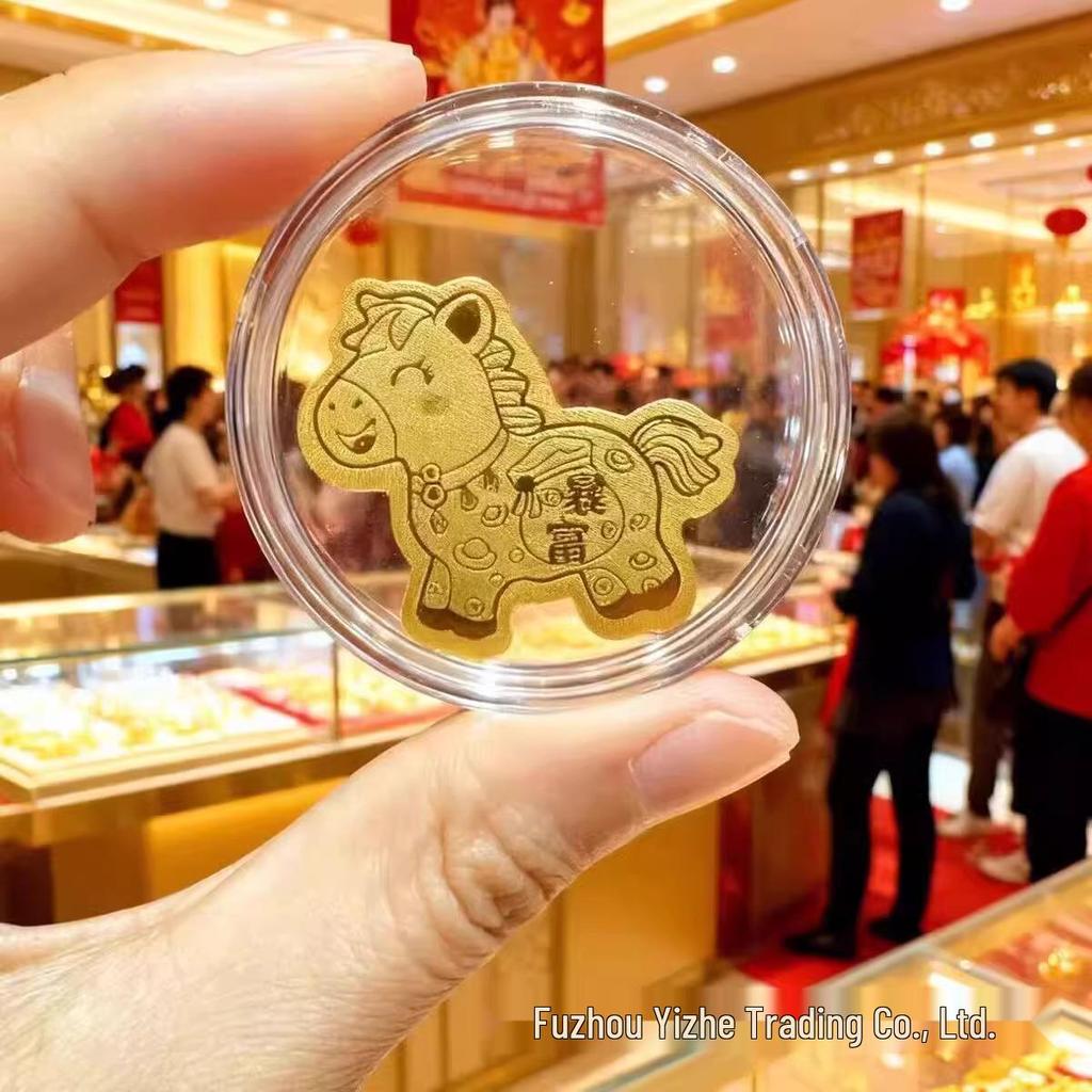 Year of the Horse Gold Phone Sticker 2026 - Brings Good Fortune and Wealth
