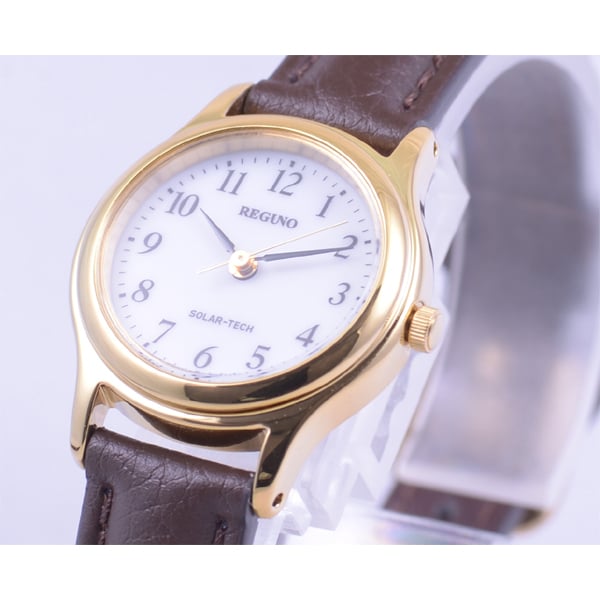 Citizen RS26-0031C pour femmes ( Montre REGUNO Femme) Montre Ronde Analogique Acier Inoxydable Marron