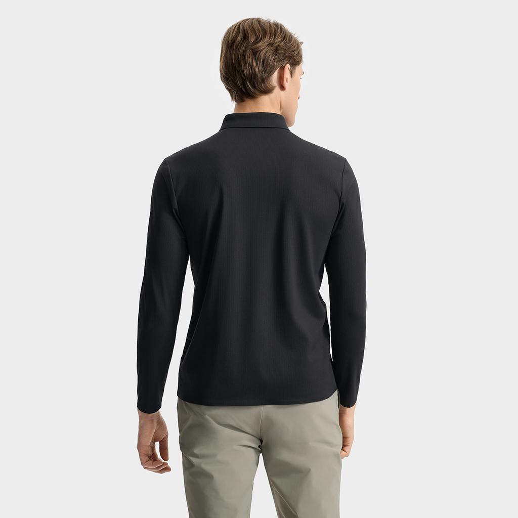 New FILA Polo Shirts Men's Jet Black F11M532203F-BK