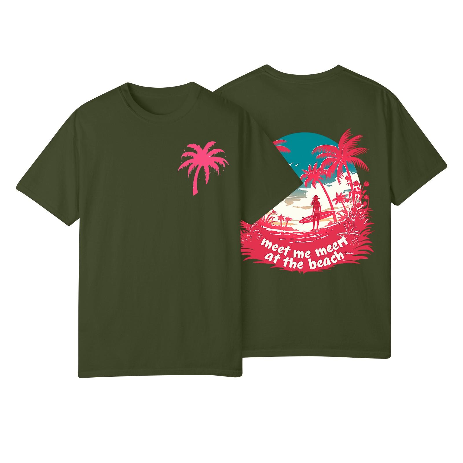 

Женская модная повседневная плиссированная футболка с коротким рукавом с принтом L