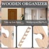 Trend 2025 Drewniany Wieszak na Kapelusze na Czapkę Baseballową Dekoracja Domu Oszczędzający Miejsce Drewniany Organizer z Półką Ekspozycyjną