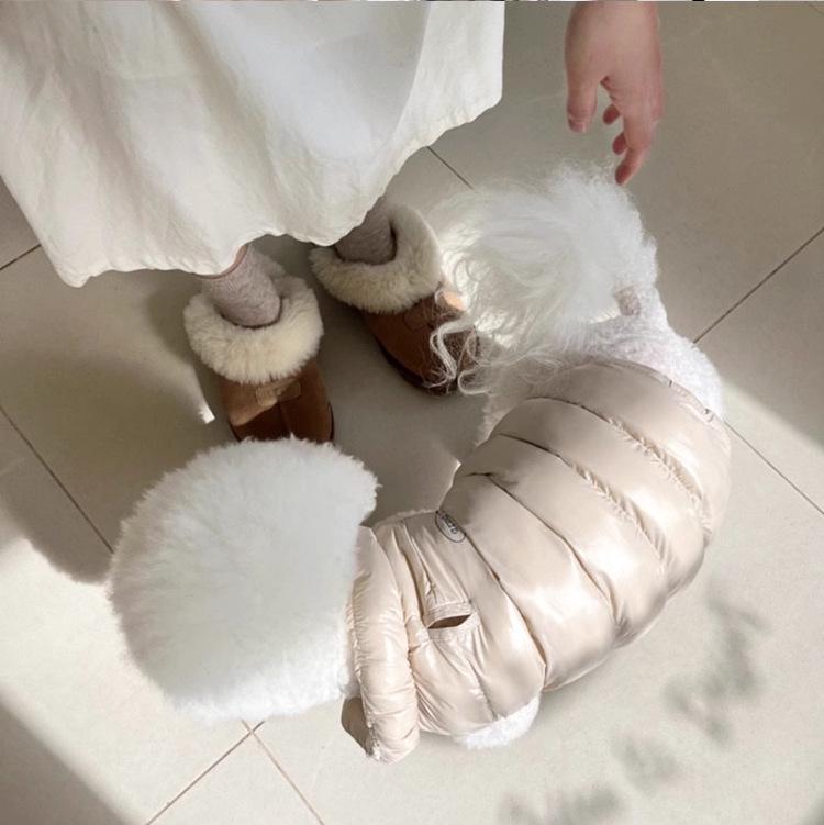 Morandi Color Minimalist Warm Pet Vest for Small Dogs & Cats - Autumn/Winter Teddy Bichon Clothes