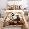 3pcs Happily Ever After Snow White and Prince Charming Quilt Cover Set - Soft and Cozy Bedroom, Guest Room and Dorm Decorative Bedding 3-Piece Se