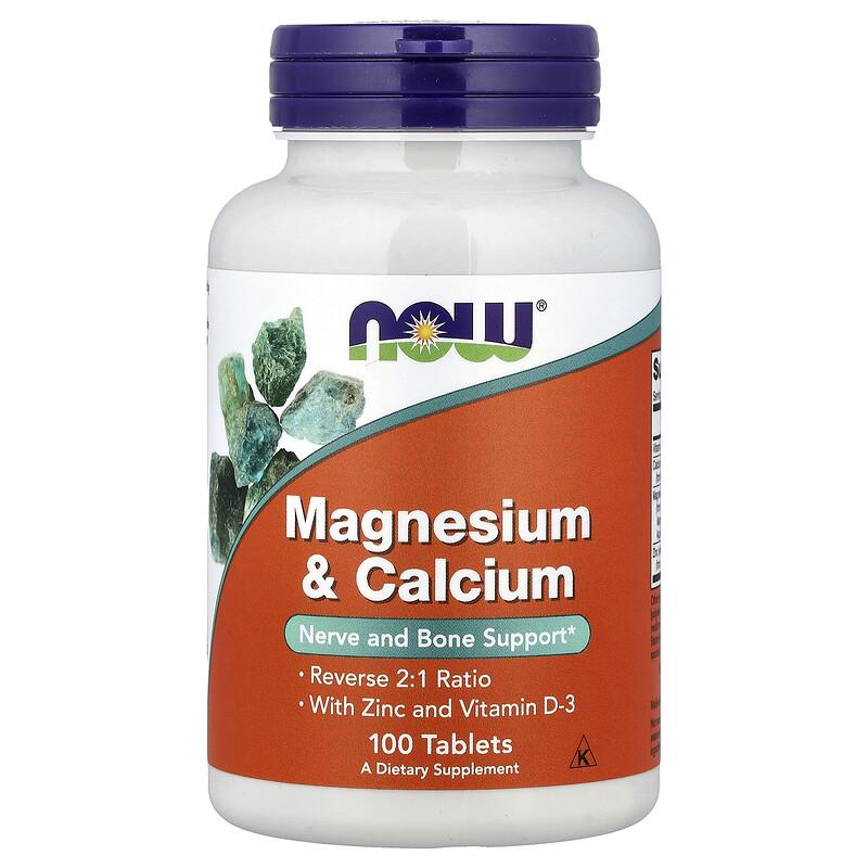 Magnesium & Calcium With Zinc and Vitamin D-3, 100 Tablets