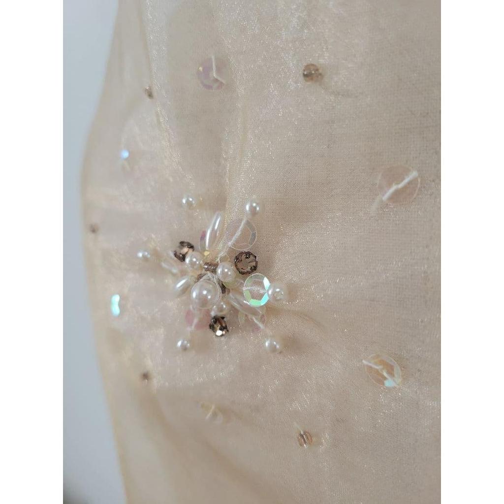 Used AIMER Wedding Party Organza Bijou Shawl Stole