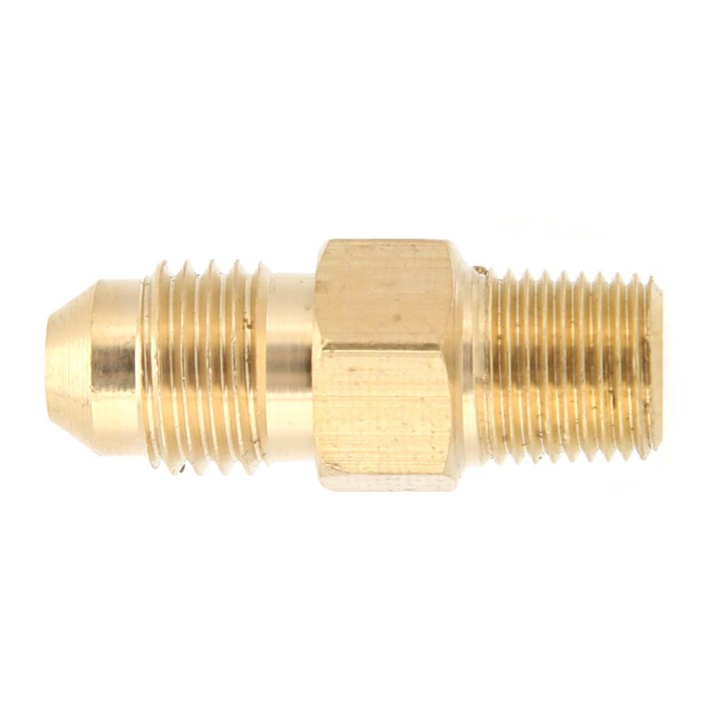 2PCS Brass Adapter Oil Gas Fitting Straight Male AN4 To 1 8in Male NPT Connector
