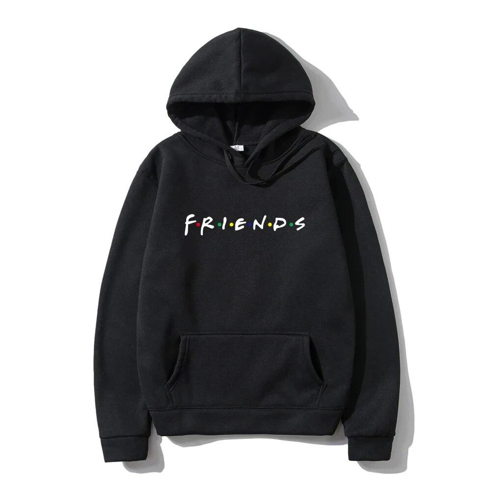Autumn Unisex Hoodies Harajuku Friends Print Long Sleeve Hooded Oversized Sweatshirts Y2k Casual Women Hoodie Unisex Clothing Unisex