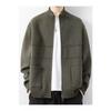 Men Stand Collar Loose Long Sleeve Knitted Cardigan Casual Outerwear