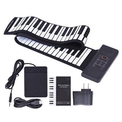 61 klawiszy 88 klawiszy Roll Up Piano Elastyczne Miękkie Elektroniczne Pianino Cyfrowe Roll Up Keyboard Piano Przenośne