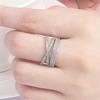 Fashionable And Creative New Women 'S Rings Korean Style Open Diamond Ring Tail Ring Jewelry 