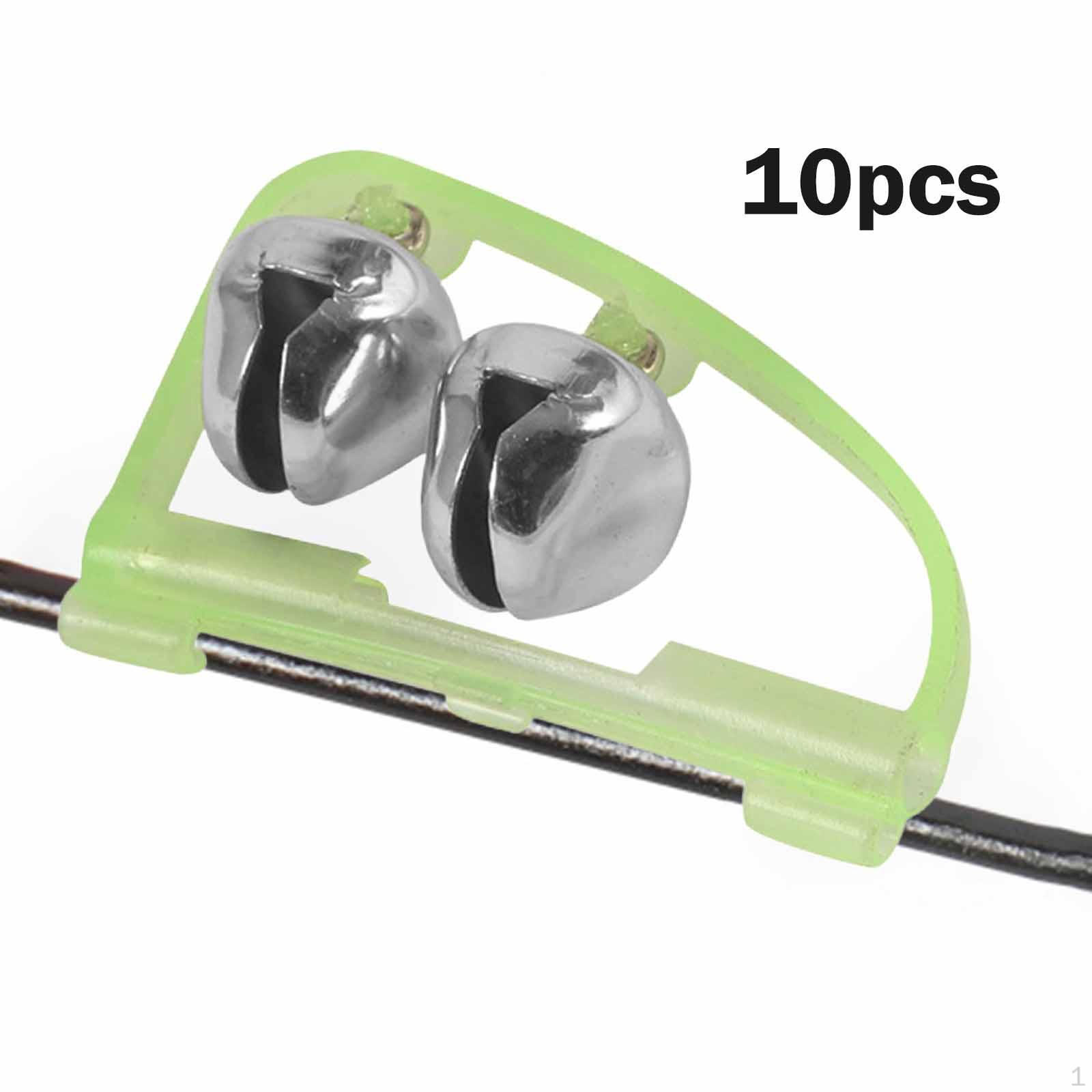 

10 шт. Рыболовные колокольчики Кольца Двойная сигнализация Портативный Двойной колокольчик Аксессуары для ночного свечения