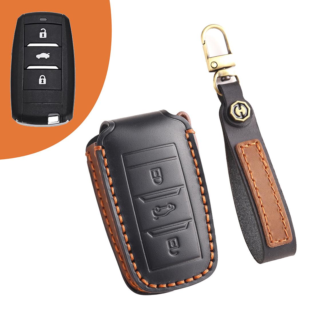Suitable for Changan cs75plus/ x5/cs55 (3 keys) Handmade Cowhide High-End Car Key Cover