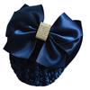 Zircon Nurse Big Bow Hotel Korean Bun Snood Women Spring Clips Ponytail Clip Hairgrips Cover Net