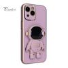 Phone Protective Case Cartoon Foldable Camera Protector Astronaut Mobile Phone Cover with Stand for iPhone 14/Pro/Max (Plus)/Pro Max