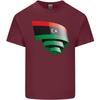 Curled Libya Flag Libyan Day Football Unisexs Light Cotton TShirt