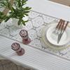 Tablecloth, Thanksgiving Decoration, Bohemian American Style Beige Hollow Crochet Splicing Table Flag, Restaurant Table Cloth, Gift, Home Decoration