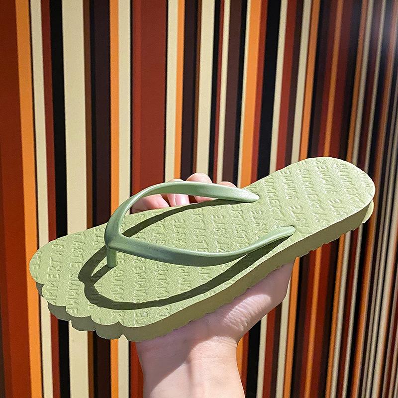 new colorful flip-flops bathing non-slip pinching feet summer travel couple portable cool slippers women's