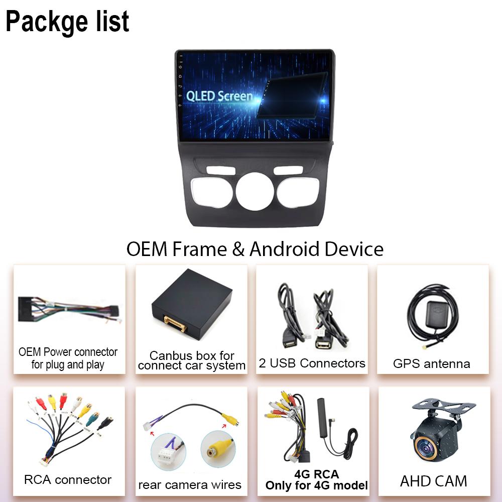 Android 14 For Citroen C4 C4L DS4 2013 -2016 Carplay Car Radio DVD Multimedia Player Stereo Head Unit GPS Navigation NO 2 DIN