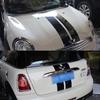 Middle Parallel Lines Hood+Trunk Car Stickers And Decals For BMW MINI Cooper S Hatchback R56 2007-2014 Car Styling Accessories