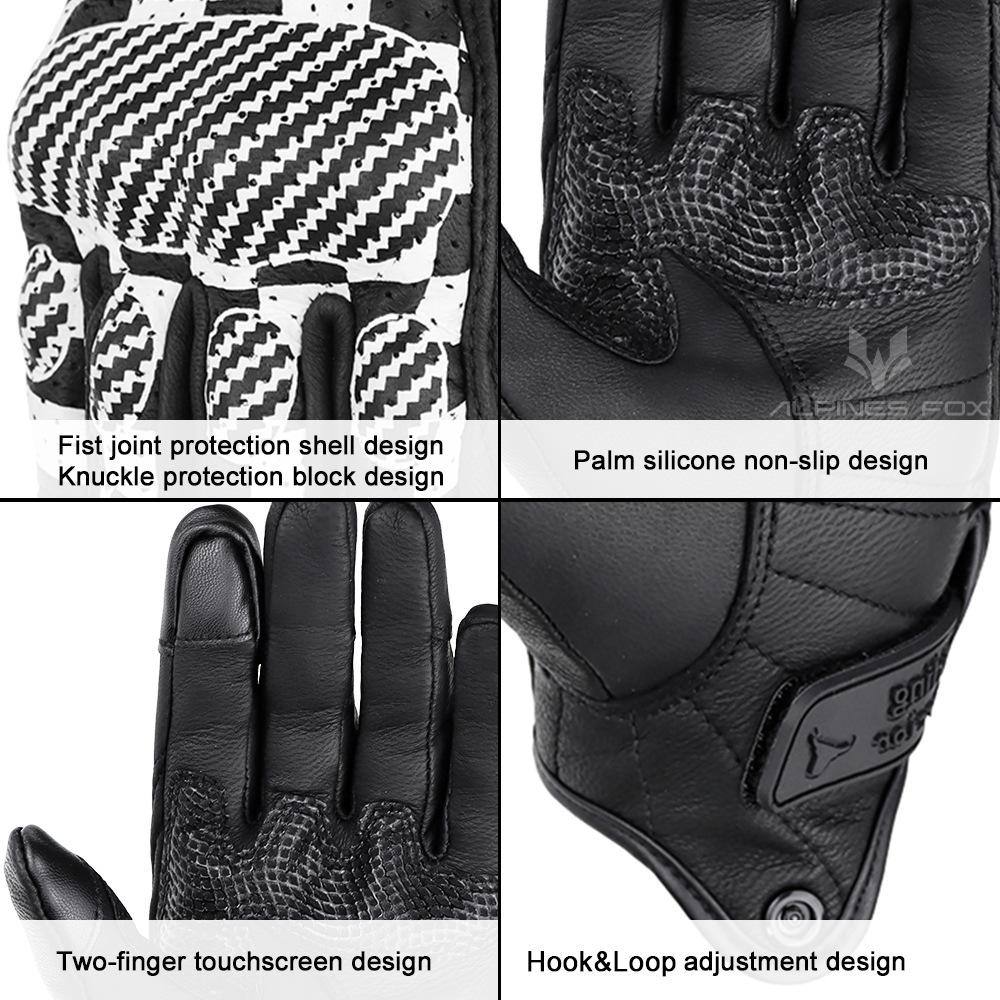 Retro motocyklové rukavice