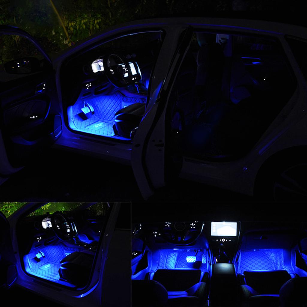Led Car Foot Ambient Light Neon Mood Lighting Backlight Auto Accessories Interior Decorative Atmosphere Light Neon Lights 4