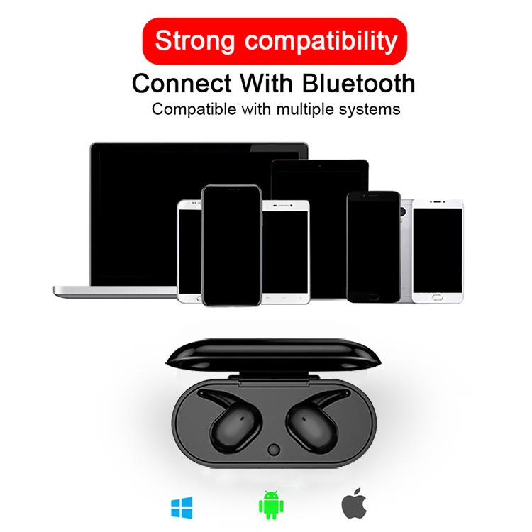 In Stock: Y30 True Wireless Bluetooth 5.0 Earphones with Touch Control and Charging Case.