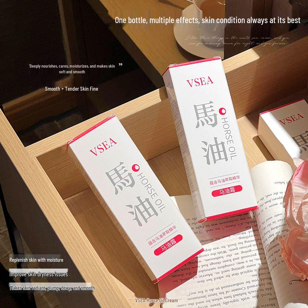 Horse Oil Hand Cream: Deep Moisturizing & Nourishing - Repairs Dryness & Roughness for Soft, Radiant Hands