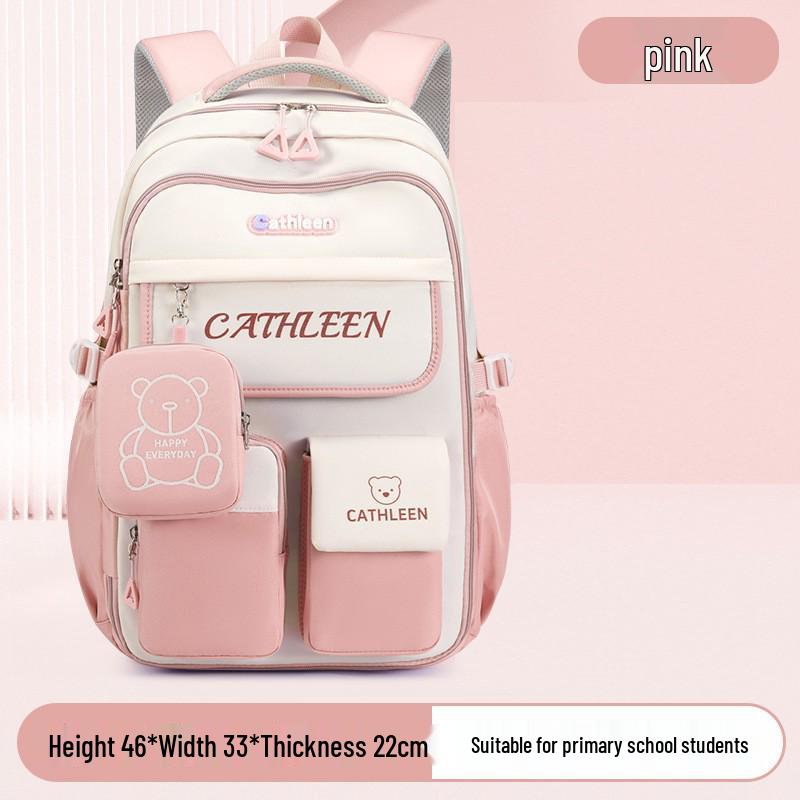 Lightweight Girls' Backpack: Cute Cross-border Design for Grades 3-6, Ideal for School and Outdoor Use