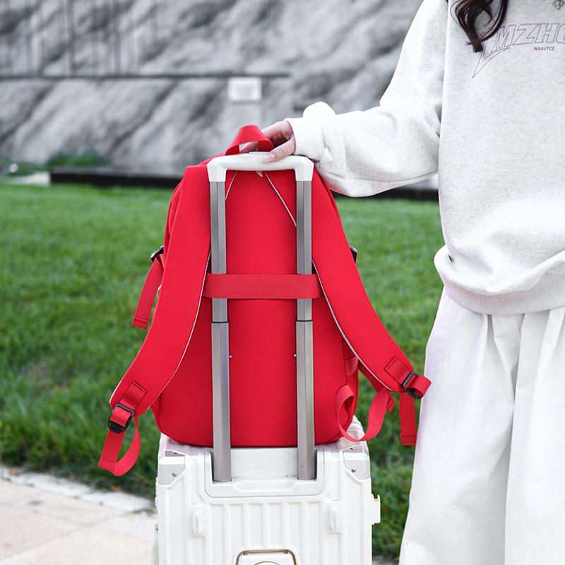 Zaino Monocolore Studenti Scuole Medie Grande Capacità Leggero Borsa Scolastica Borsa per Pendolari per Computer