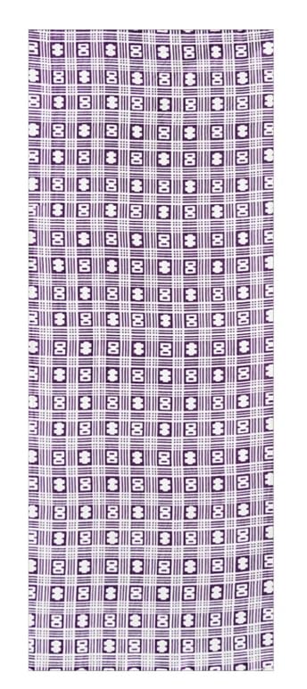 Сегодняшний Шоутен Рендзомэ Тэнугуи Ккикугоро клетчатый узор (полотенце для рук) (пурпурный) 929-V