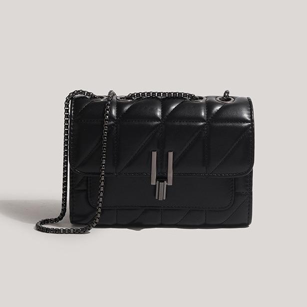 New fashion trend versatile simple women's bag diamond buckle bag women's shoulder messenger bag small chain bag