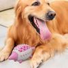 Soft Rubber Hedgehog Food Dispenser Bite Tough Dog Teething Toy Dog Puzzle Toy  Teeth Cleaning