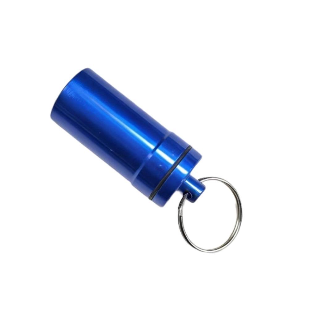 New Mini Portable Pill Box Case Holder Keychain Waterproof Aluminum Container Tablet Storage for Purse Outdoor Camping Travel