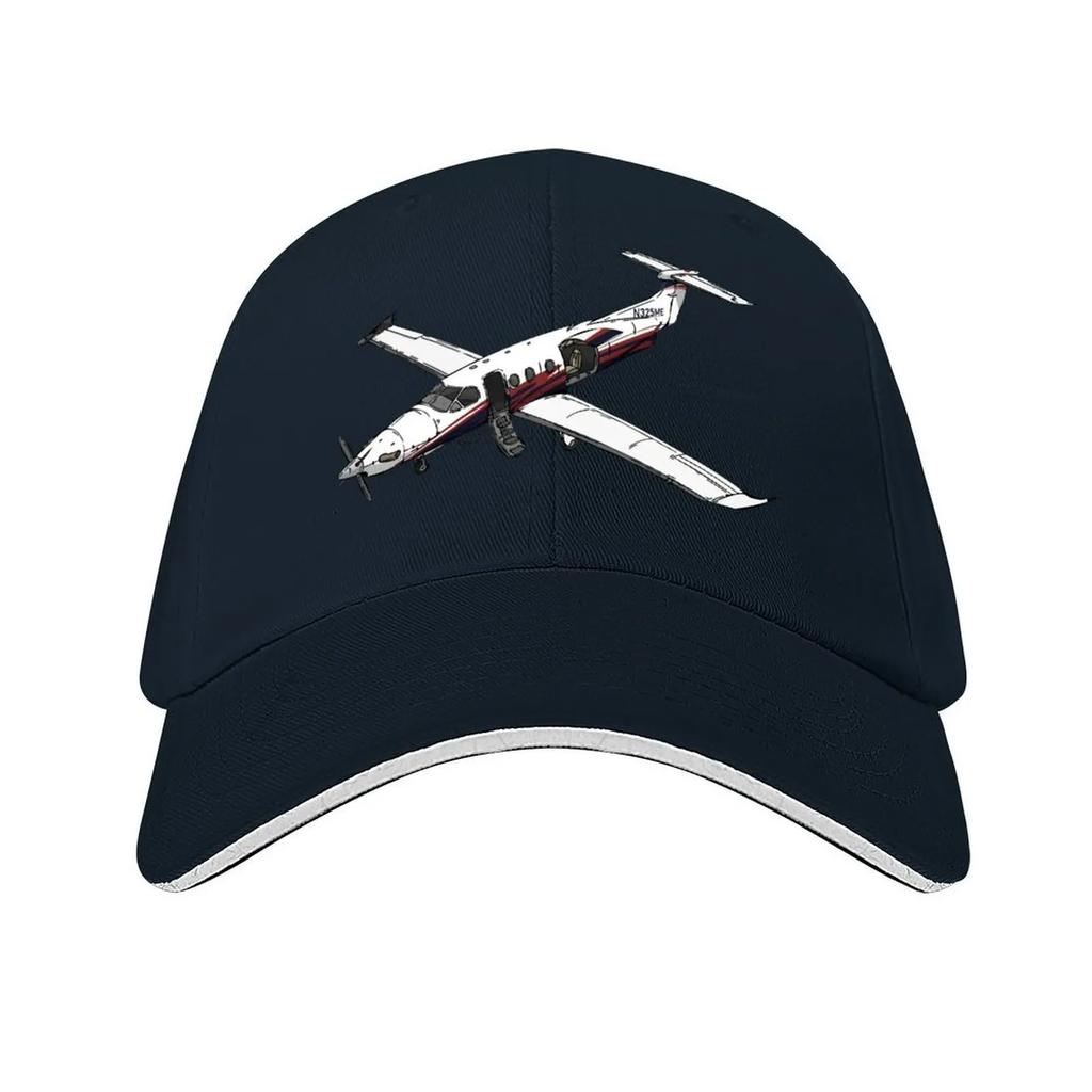 Pilatus PC12 N325ME Baseballkappe Golfhut Echte Sonnenschutzkappen Icon Luxushut Herrenhüte Damen