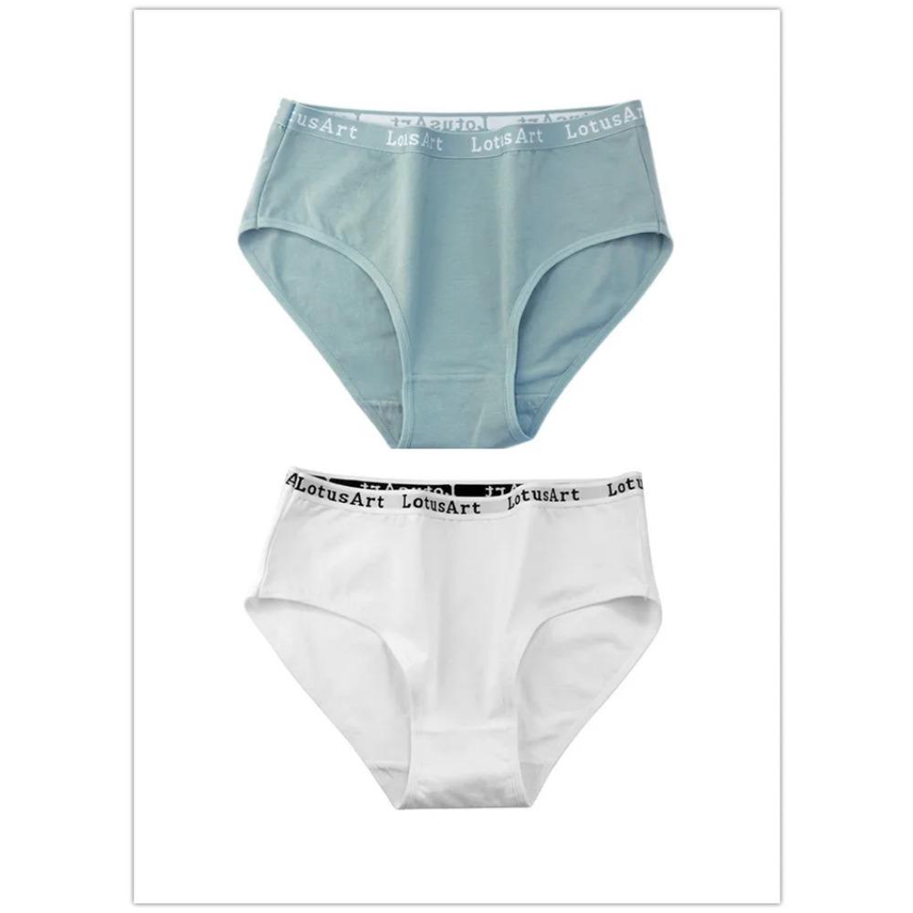 

Трусики женские из чистого хлопка больших размеров со средней высокой посадкой XXL&2pcs