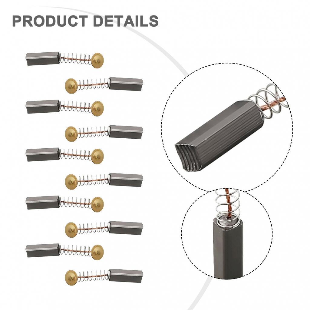 Carbon Brushes Electric Motors Metal Replacement 10pcs