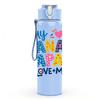 1PC My Nana Papa Love Me Family Art 750ml Color Plastic Sports Water Bottle Leakproof Flip Straw Lid Suitable for Sports Office Home Use