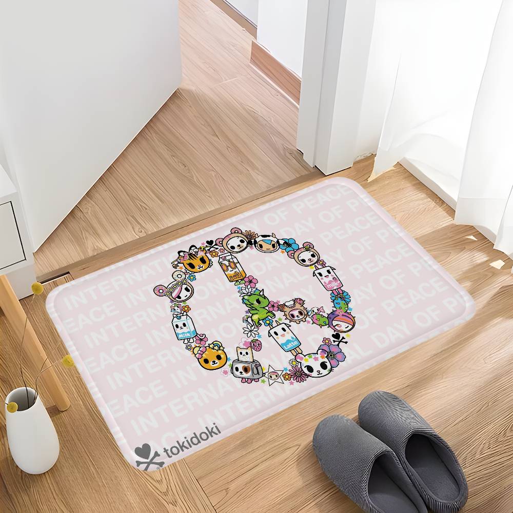 Japan Tokidoki Anime Entrance Door Mat Washable Non-Slip Living Room Sofa Chairs Area Mat Kitchen Welcome Doormat 40cm x 60cm