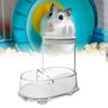 Hamster Food Bowl Automatic Pet Food Water Dispenser Stable Large Capacity Detachable Water Dispenser For Mice Hedgehog Ferret