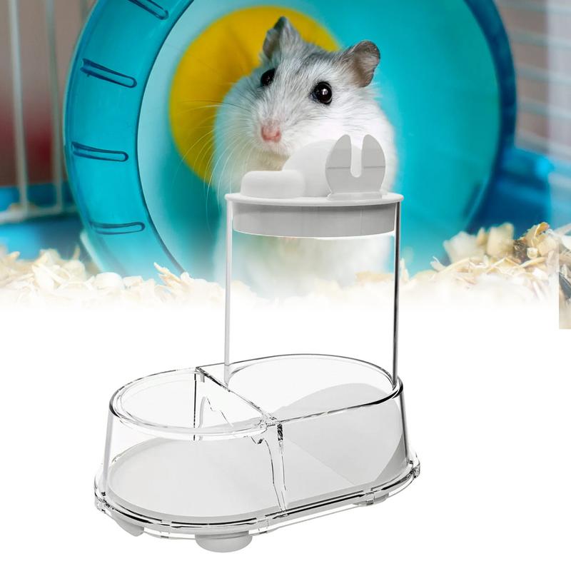 Hamster Food Bowl Automatic Pet Food Water Dispenser Stable Large Capacity Detachable Water Dispenser For Mice Hedgehog Ferret