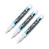 White Marker Pens 0.7/1.0/2.5mm Waterproof Oily Permanent Paint Pen Markers for Wood Rock Plastic Leather Glass Metal Ceramic