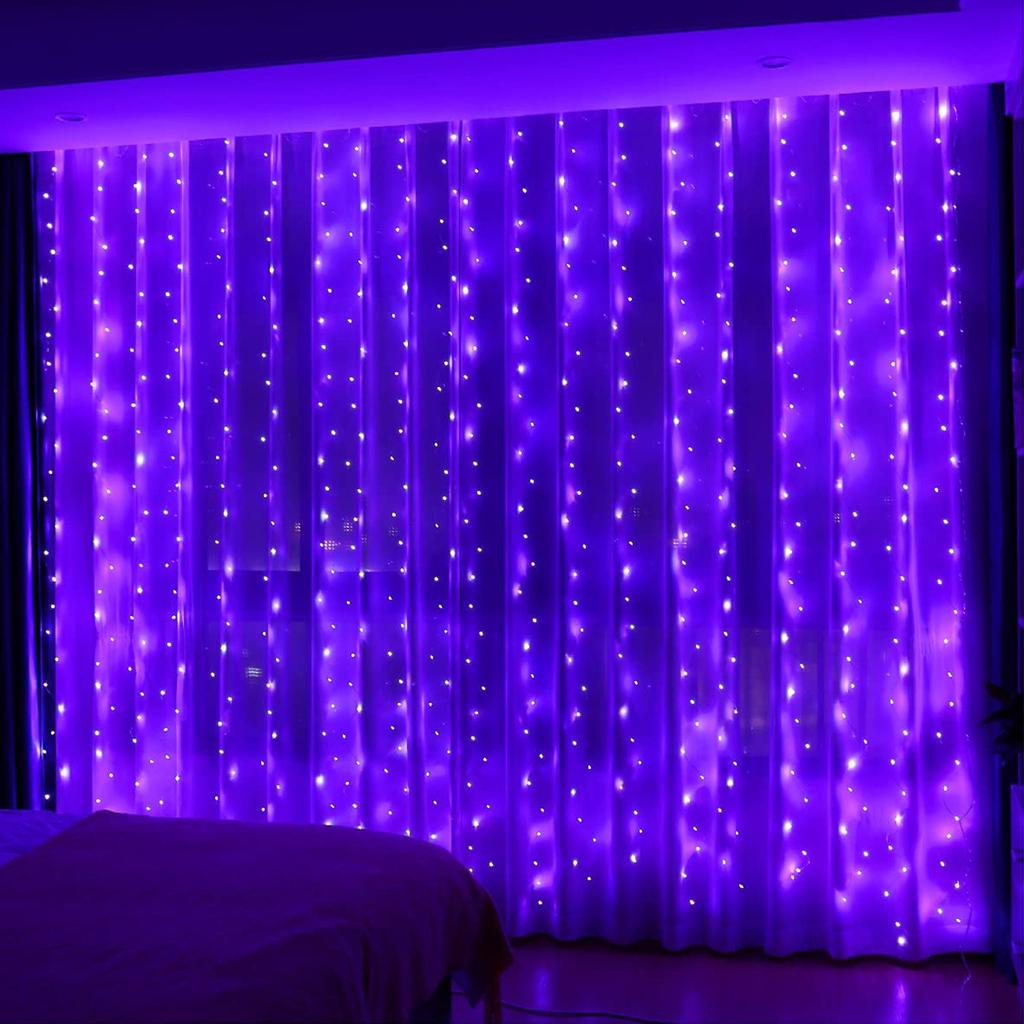 300 LED-lysgardin 3 MX 3 M USB-lysgardin med 8 moduser fjernkontroll Justerbar lysstyrke Soveromsvindu Innendørs Utendørs