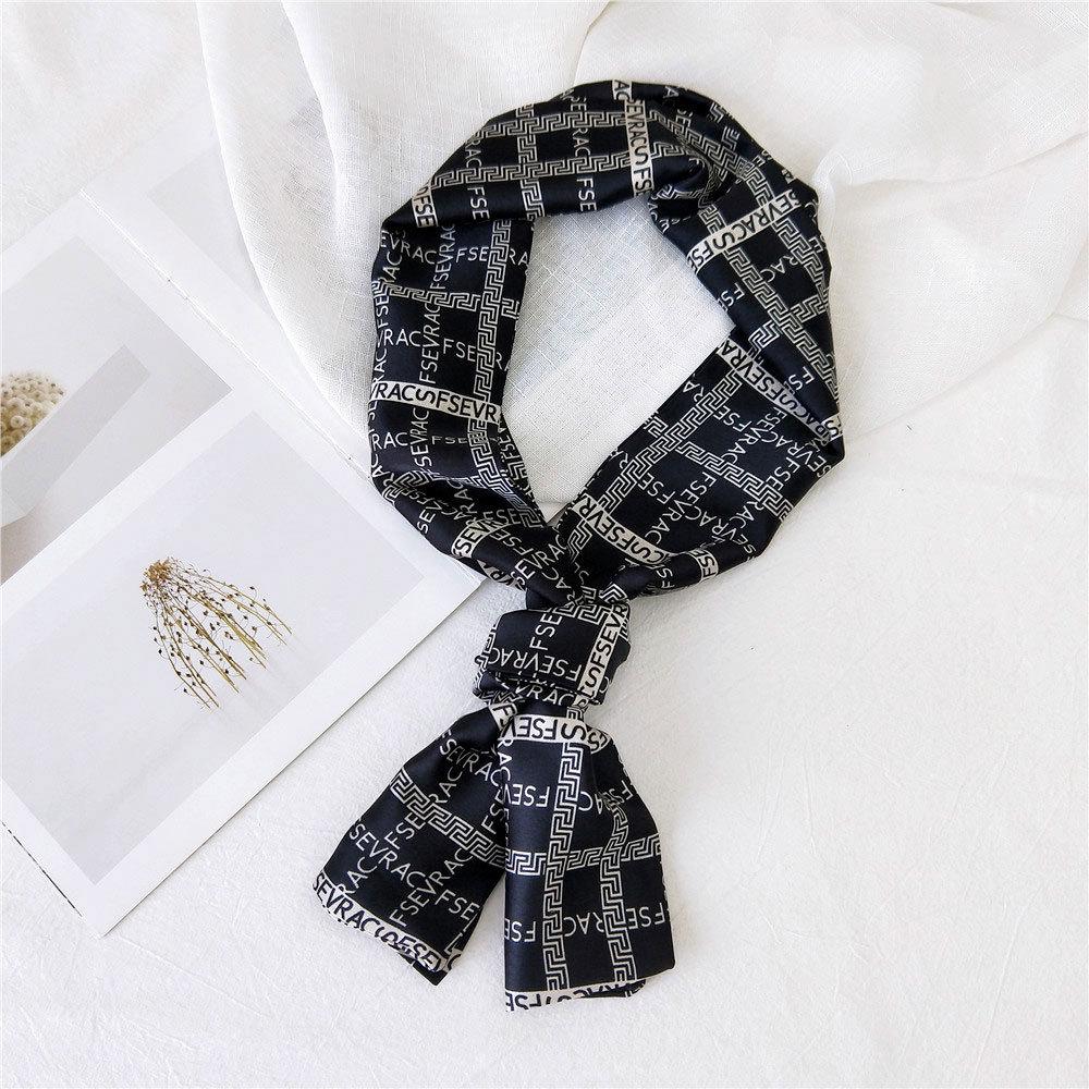 New Scarves Silk Scarves Women'S Spring And Autumn Season Long Decorative Professional Scarves Summer Thin Styles Paired With Shirts Stylish