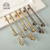 French Luxury Brass Handles: High-End Solid Brass Knobs for Vintage Cabinets & Drawers